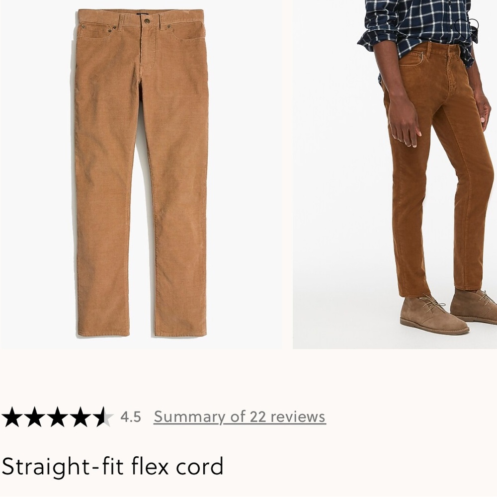 J. Crew Men's Corduroy Pants - Tan